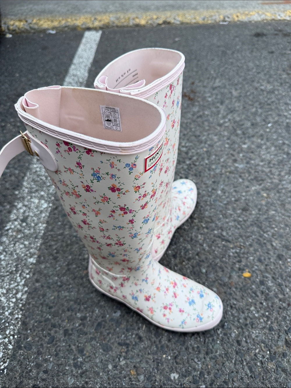 LOVESHACK FANCY Hunter Floral Tall Rain Boots - Picture 5 of 5